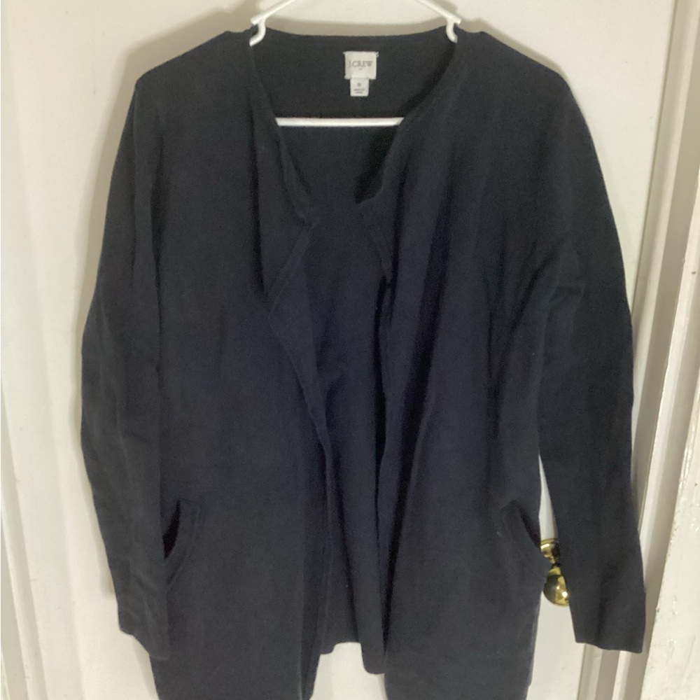 J. Crew Women's Black Open Cardigan Sweater size small